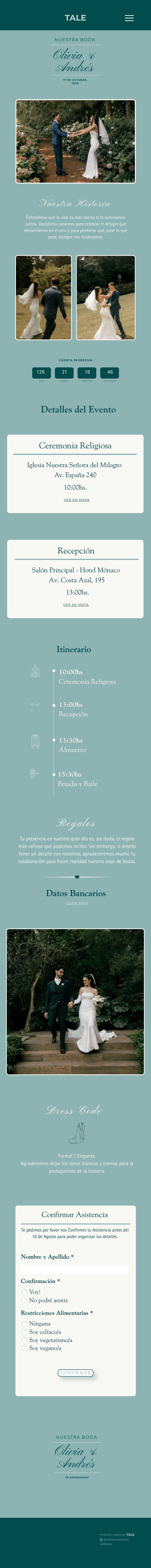 Mobile preview digital invitation